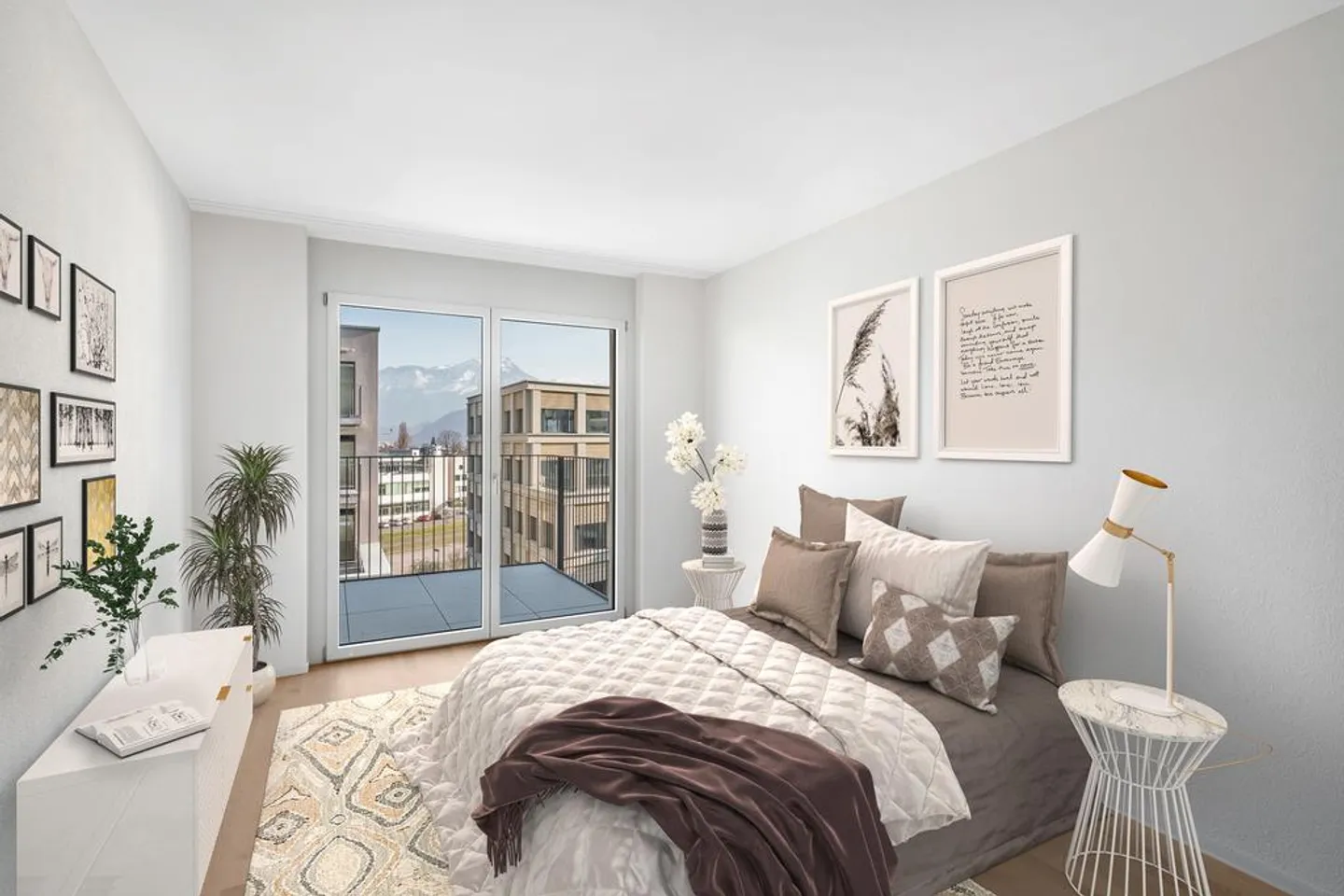 Grosse 2.5 Zimmer Wohnung mit Blick auf Bergpanorama - Foto 5 von 8