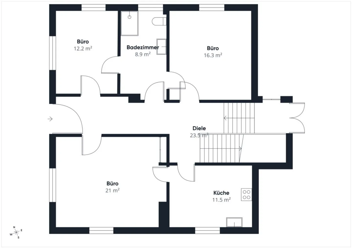 Work in a prime location - flexible 3-room space directly at the train station - Photo 10 of 10