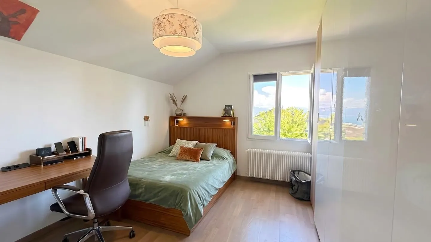 In affitto – Villa indipendente 4,5 locali con giardino, terrazza e vista lago – Aubonne - Foto 8 di 11