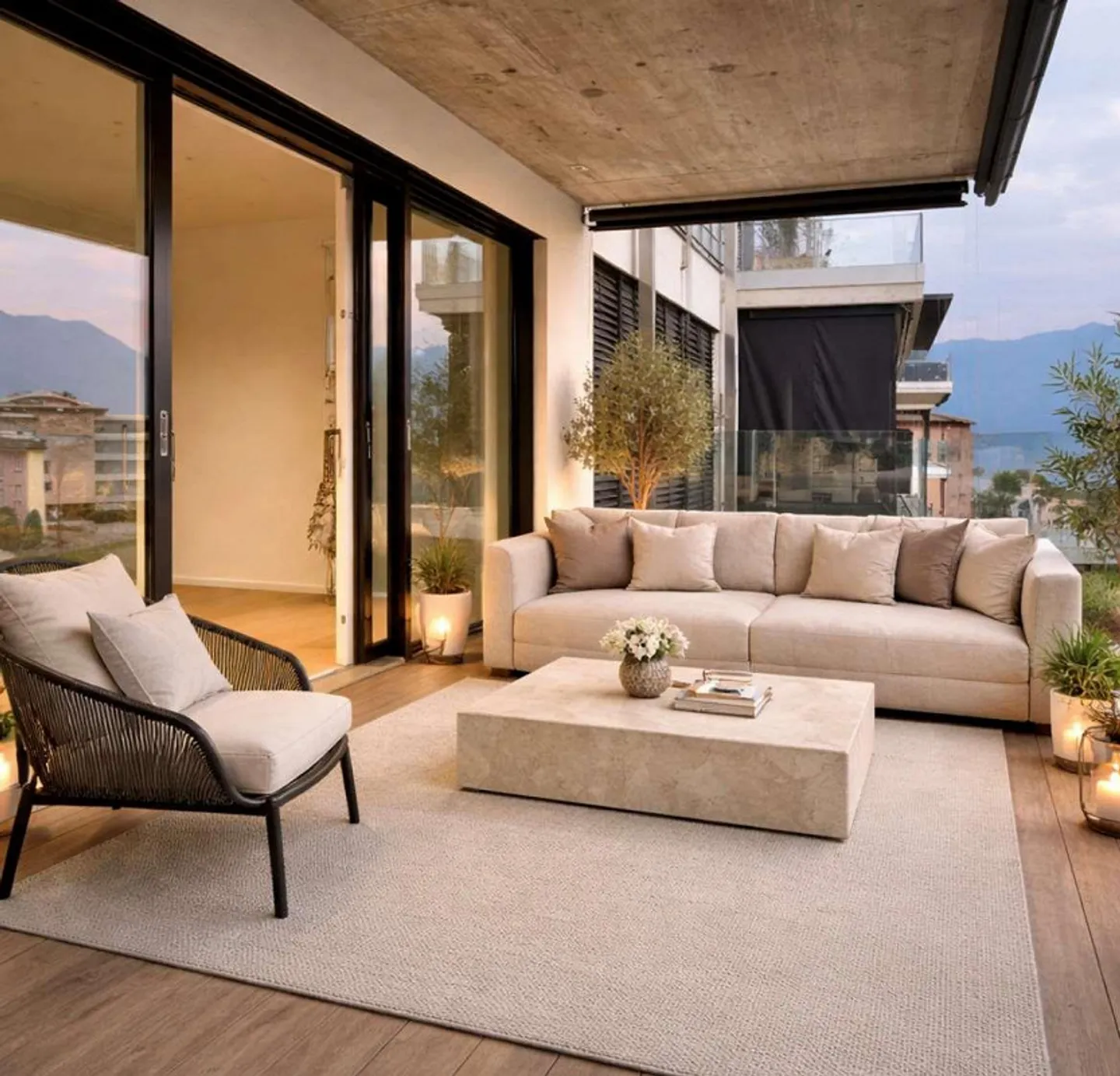 Elegantes Apartment mit Terrasse - Foto 1 von 13