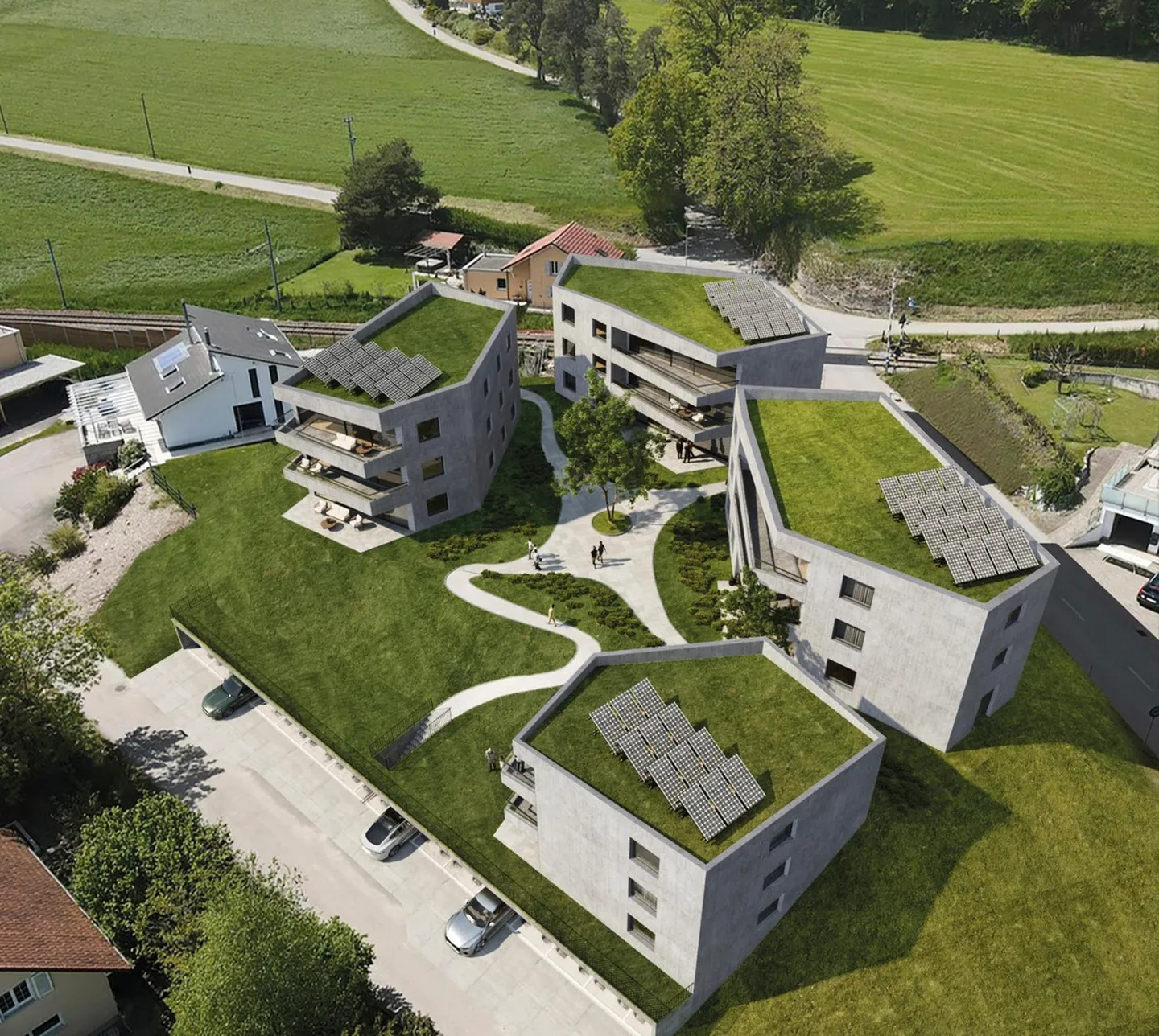 Bell'appartamento nuovo di 3,5 locali con grande terrazza Progetto La Source a Be - Foto 1 di 4