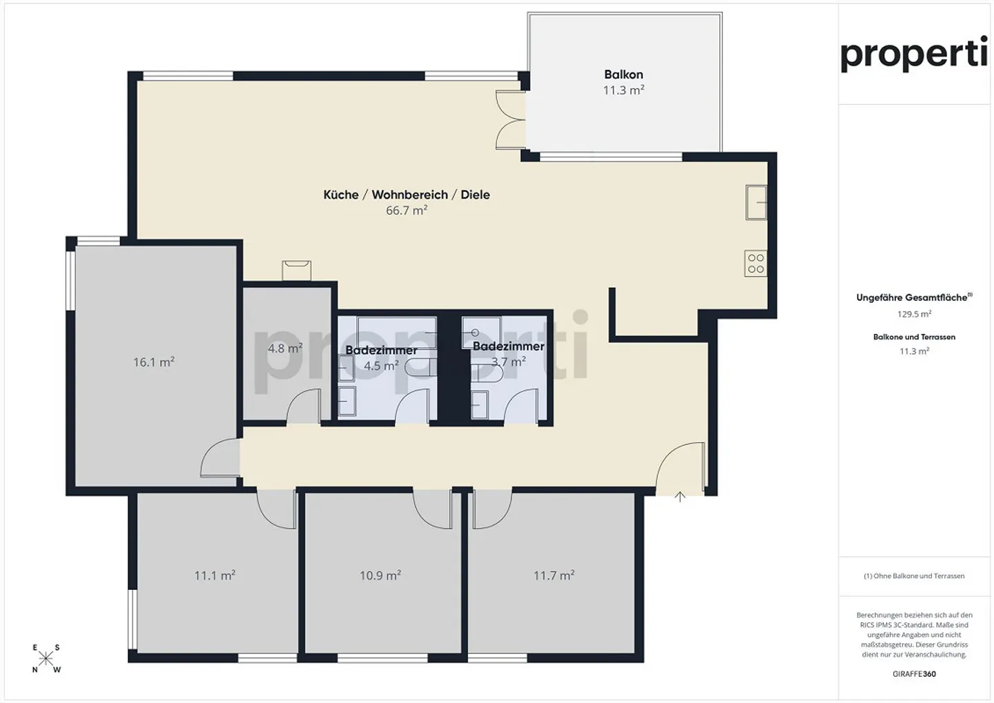 Geräumige Familienwohnung in Buchrain - Foto 13 von 14