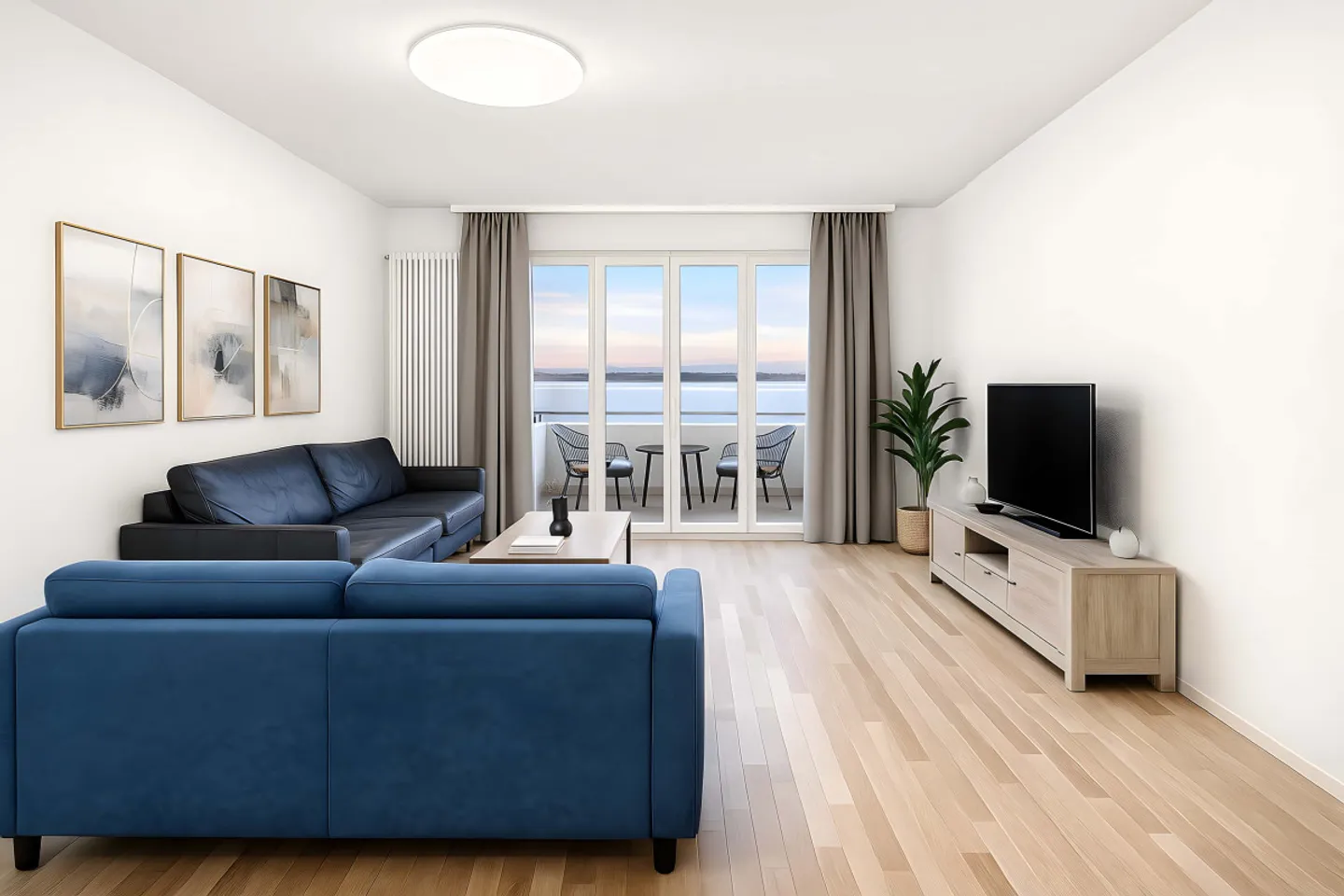 3.5 camere luminose con vista sul lago a 180 gradi - Foto 7 di 7