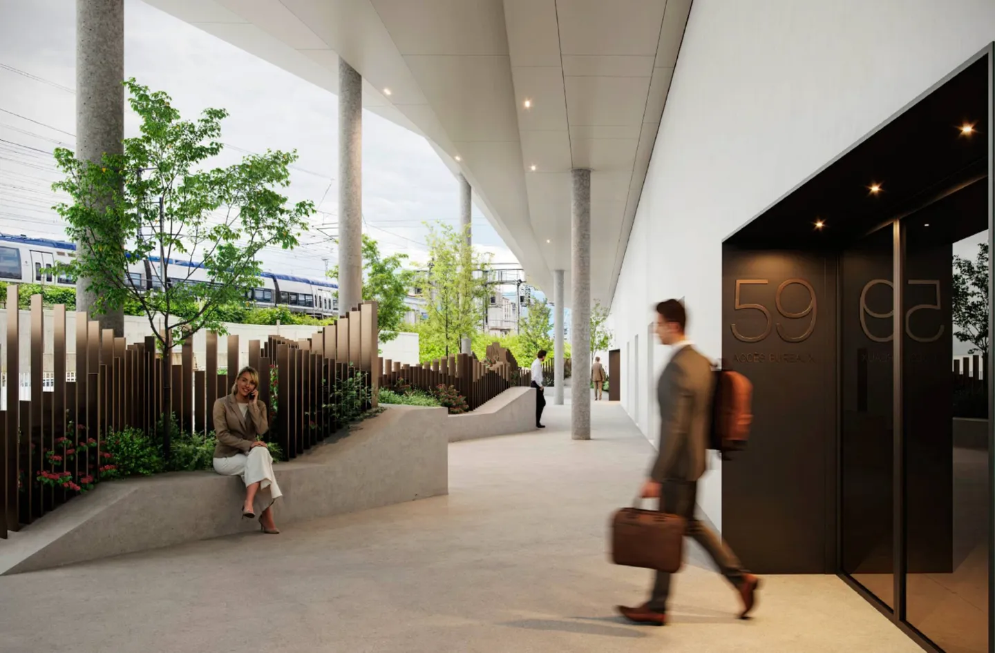 Bürofläche im Quartier de l'Étang - Foto 3 von 9