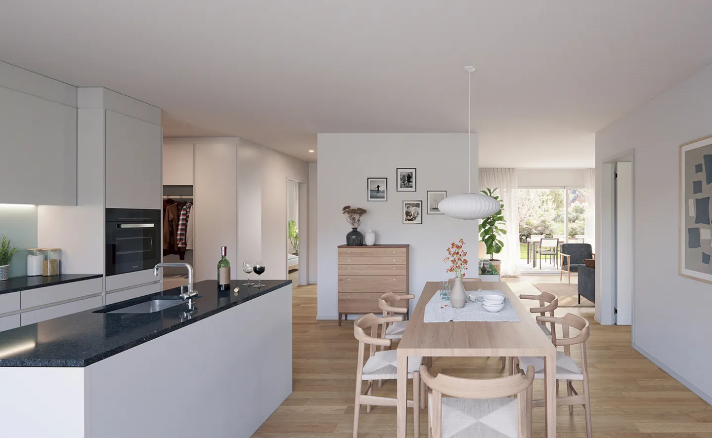 Appartamento giardino di nuova costruzione con tecnologia domestica moderna e pianta aperta - Foto 2 di 11