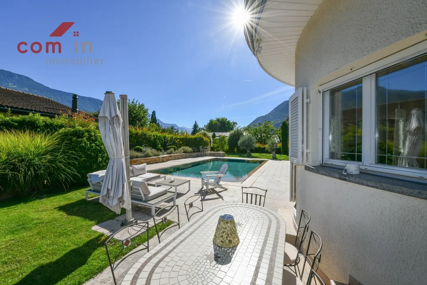 VETROZ, superbe Villa mit Charakter in absoluter Ruhe - Schwimmbad - Foto 21 von 21