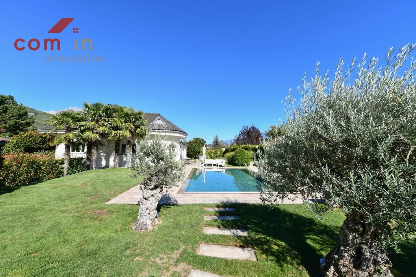 VETROZ, superbe Villa mit Charakter in absoluter Ruhe - Schwimmbad - Foto 19 von 21