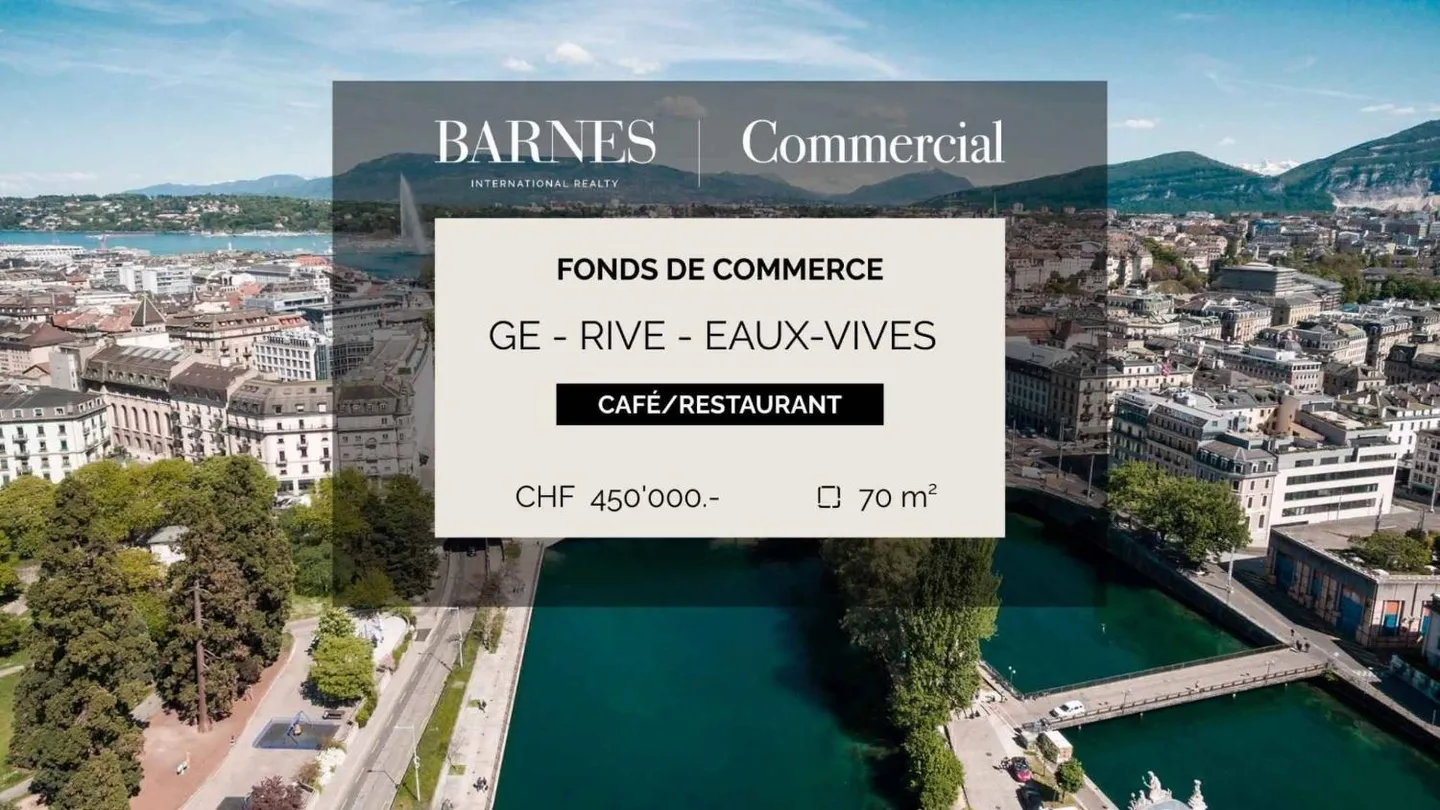 Fonds de commerce Café/Restaurant - Rive-Eaux-Vives - Photo 1 sur 1