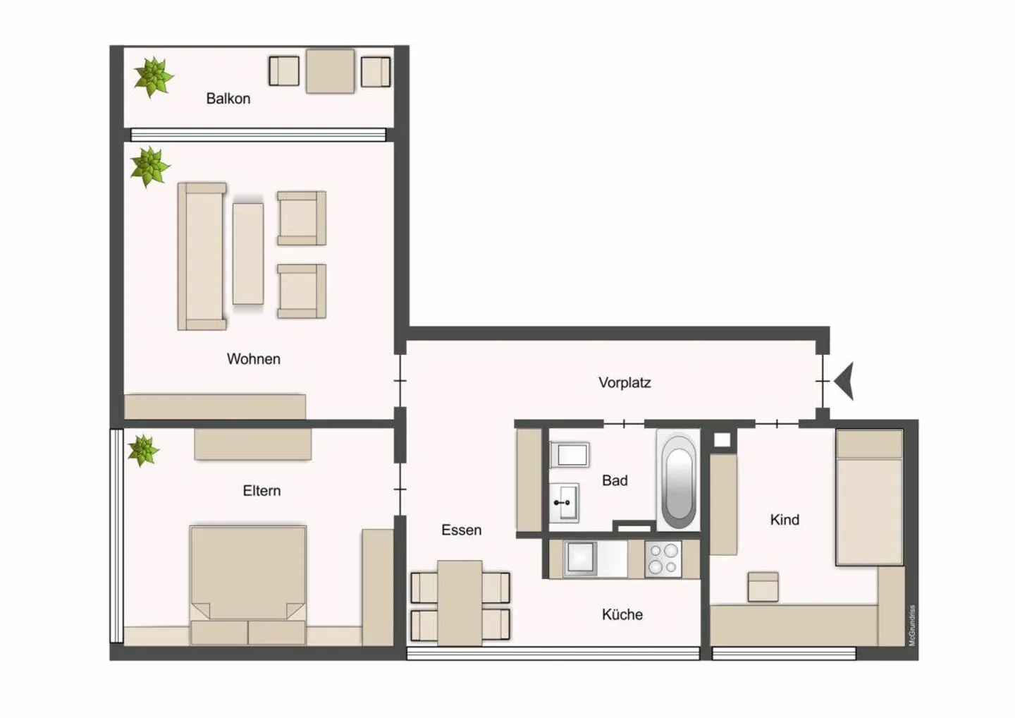 3.5 room apartment in the middle of Kreuzlingen - Photo 8 of 8