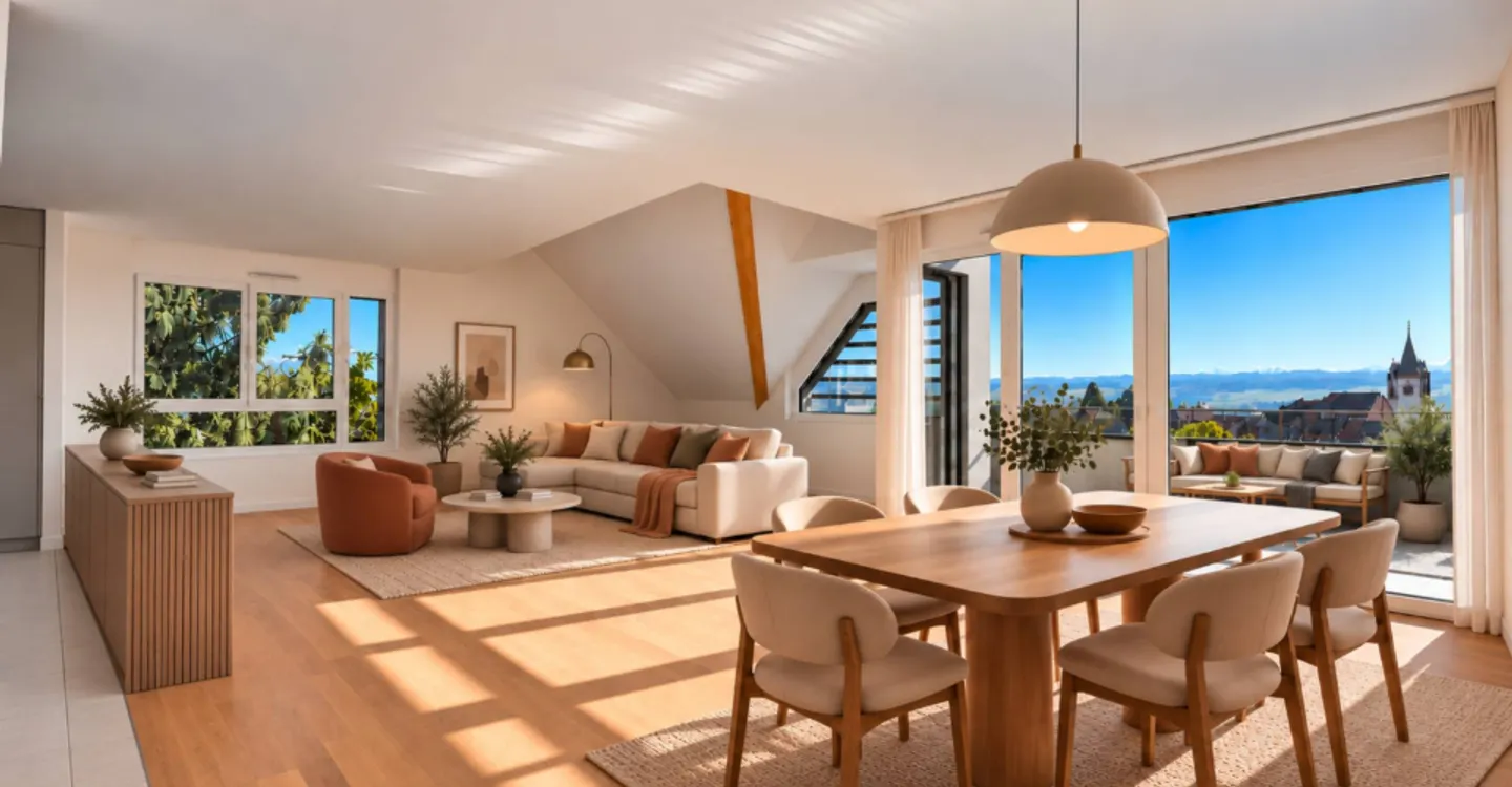 Élégant duplex neuf avec vue sur le clocher - Photo 1 sur 5