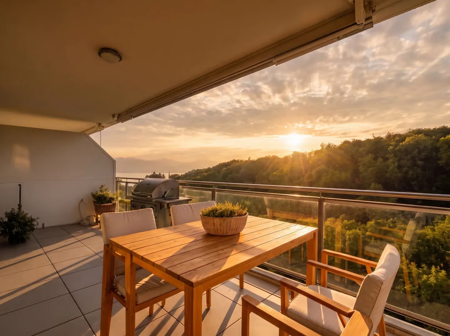 3.5 pièces lumineux avec grand balcon et vue dégagée sur le lac - Photo 1 of 8