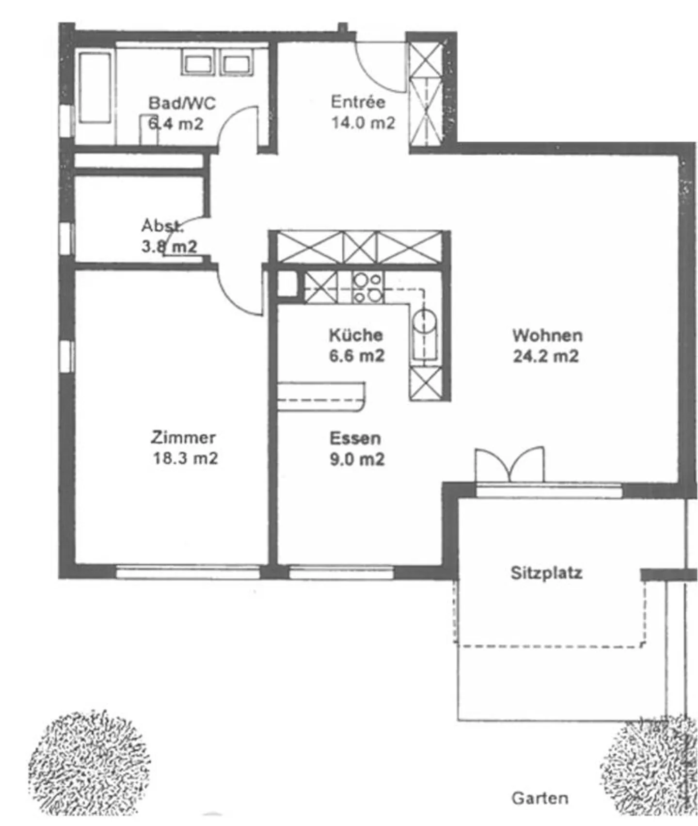 Beautiful 2.5 Room Apartment on the Ground Floor - Photo 6 of 7