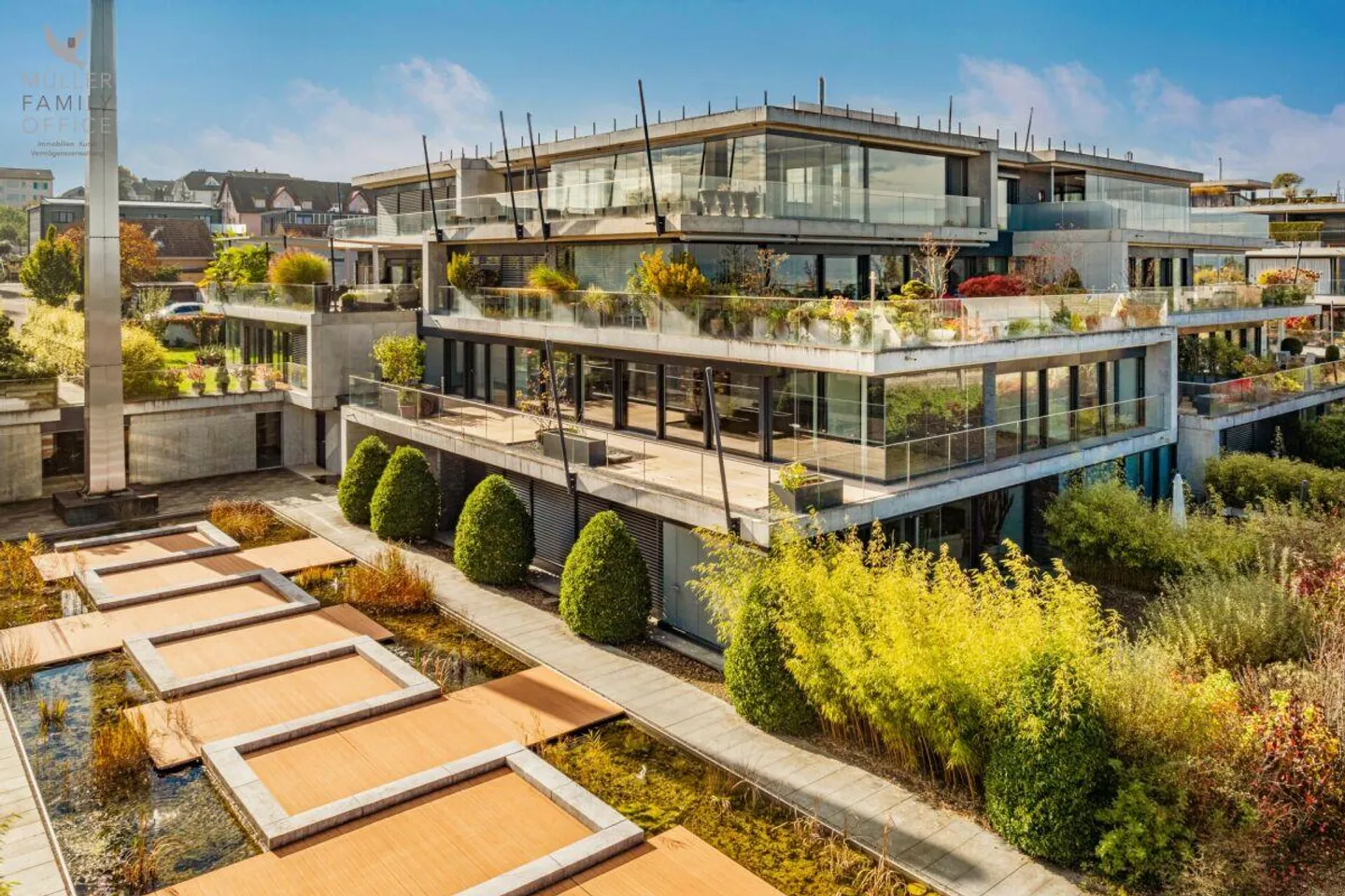 Appartamento in terrazza di 5 1/2 locali luminoso in un complesso residenziale molto curato - Foto 1 di 13
