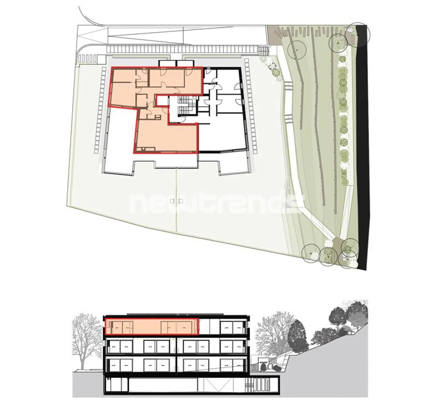 Montagnola Arasio : Appartement en penthouse avec 4,5 pièces, terrasse et vue dégagée. - Photo 14 sur 14