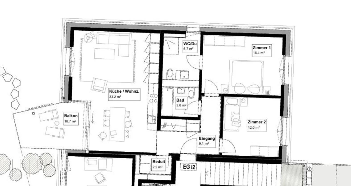 Modern 3.5-room apartment for rent in Dietlikon - Photo 10 of 10