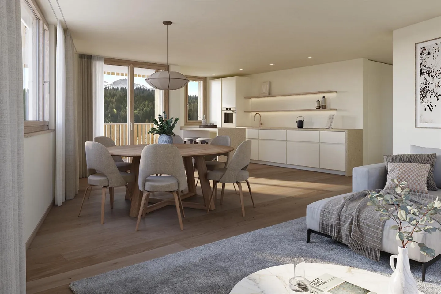 Appartement neuf exclusif de 4,5 pièces avec vue à Flims - Photo 1 sur 5
