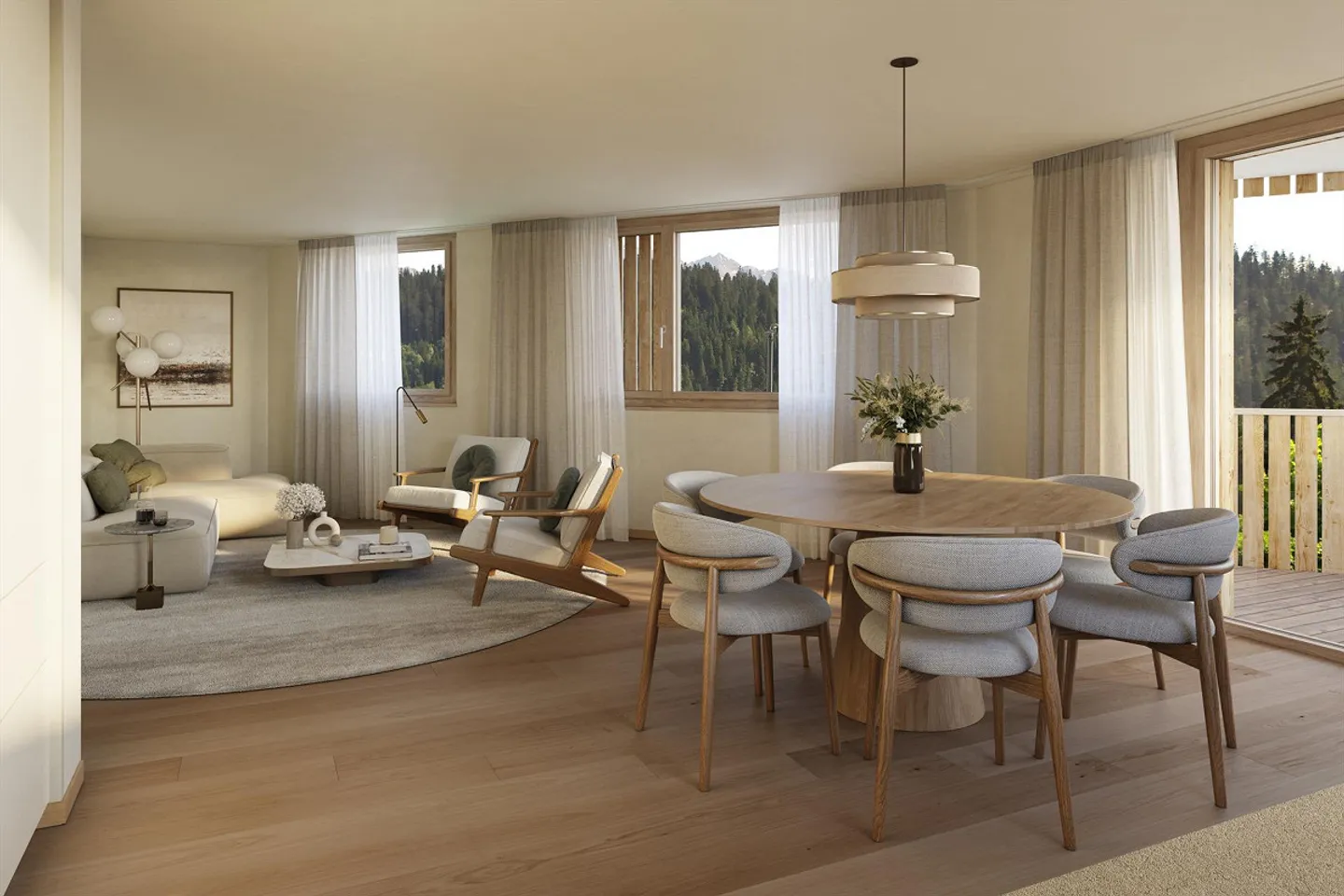 Appartement neuf exclusif de 5,5 pièces avec vue à Flims - Photo 1 sur 6