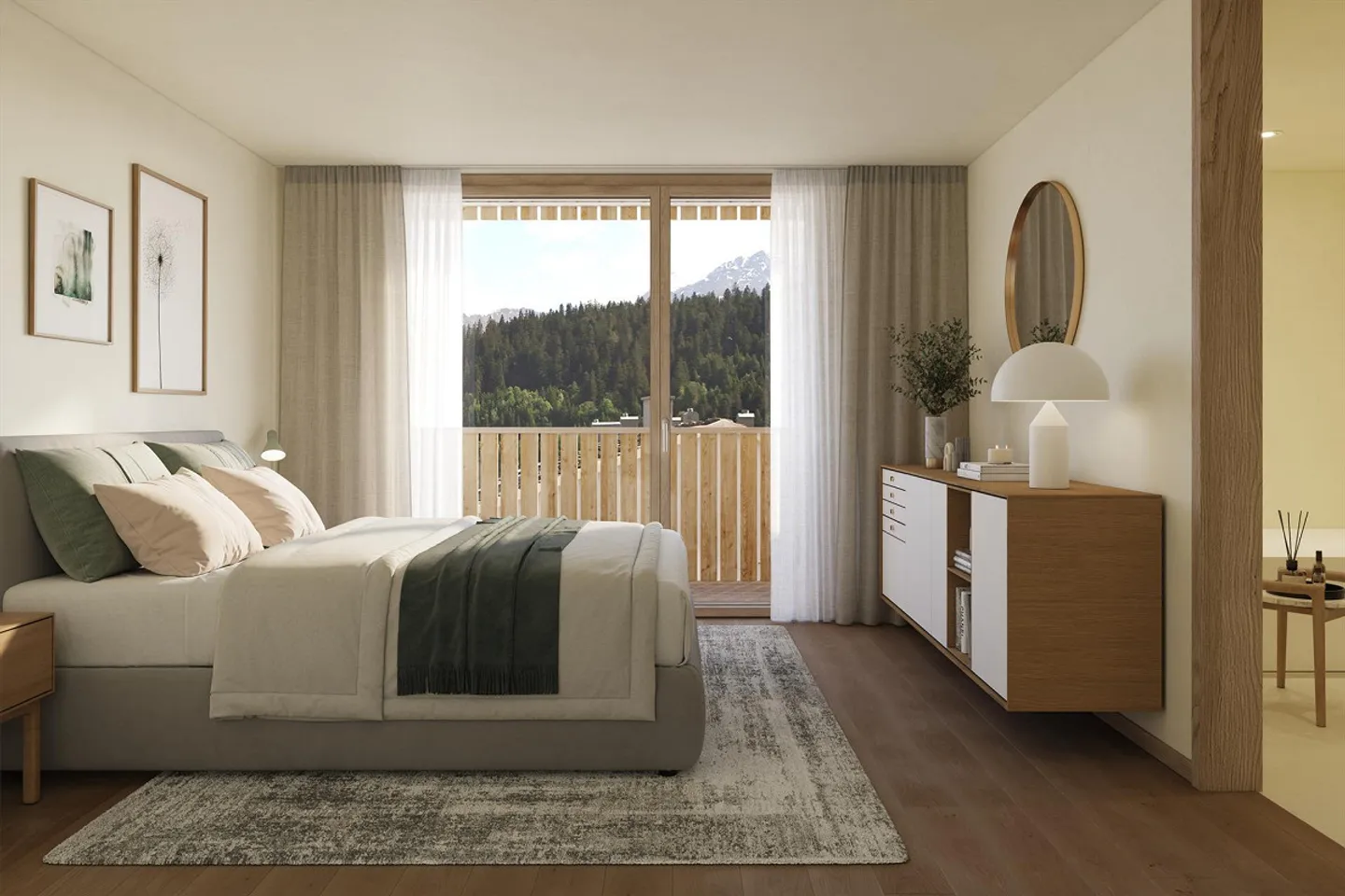 Appartement neuf exclusif de 5,5 pièces avec vue à Flims - Photo 3 sur 6