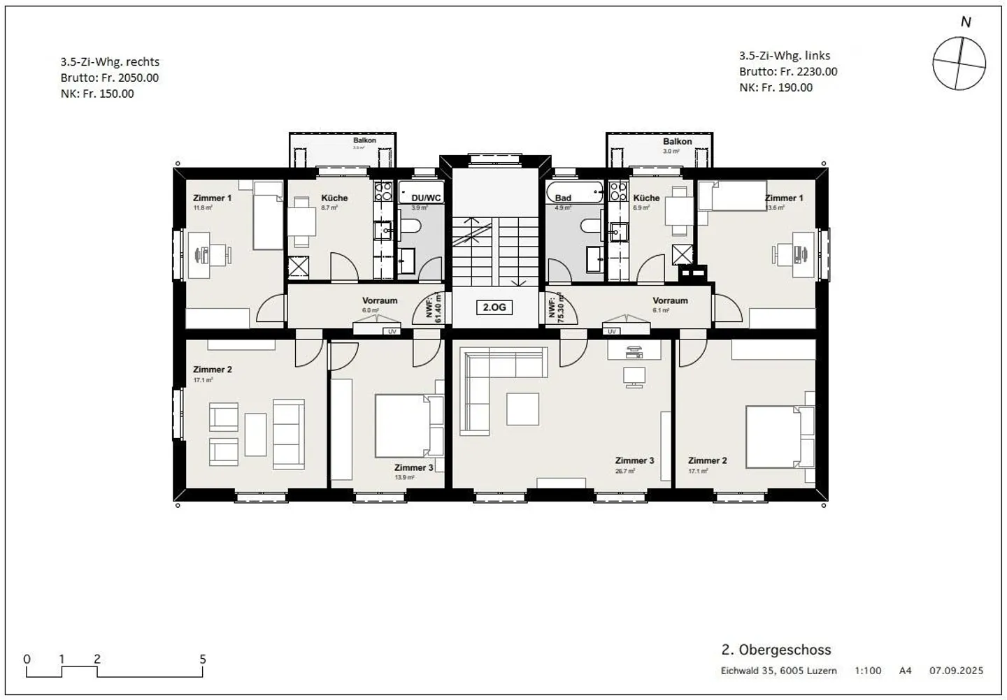 Prima locazione, appartamenti appena ristrutturati nella migliore posizione! - Foto 8 di 9