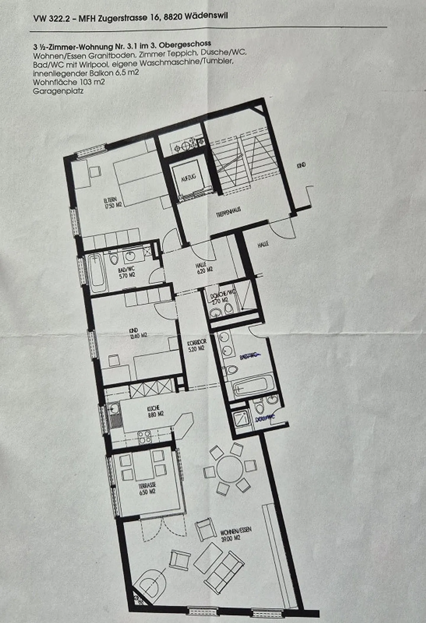 Helle 3.5-Zimmer-Wohnung in Wädenswil - Foto 8 von 8