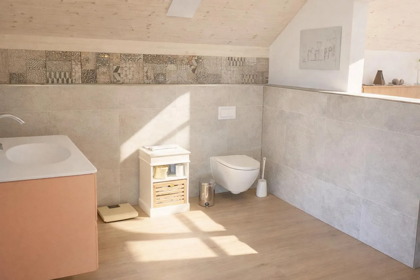 Sunny Attic Apartment in the Village Center of Zwingen - 124 m2 - Photo 8 of 11