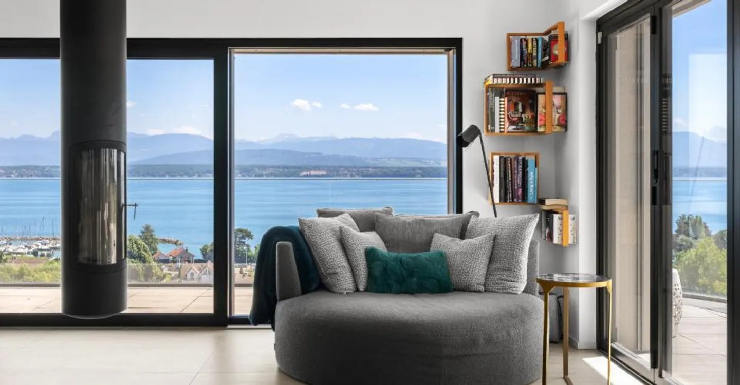 Außergewöhnliche Villa mit spektakulärem Blick auf den Genfersee - Foto 1 von 10