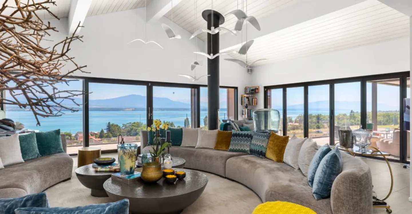 Außergewöhnliche Villa mit spektakulärem Blick auf den Genfersee - Foto 5 von 10