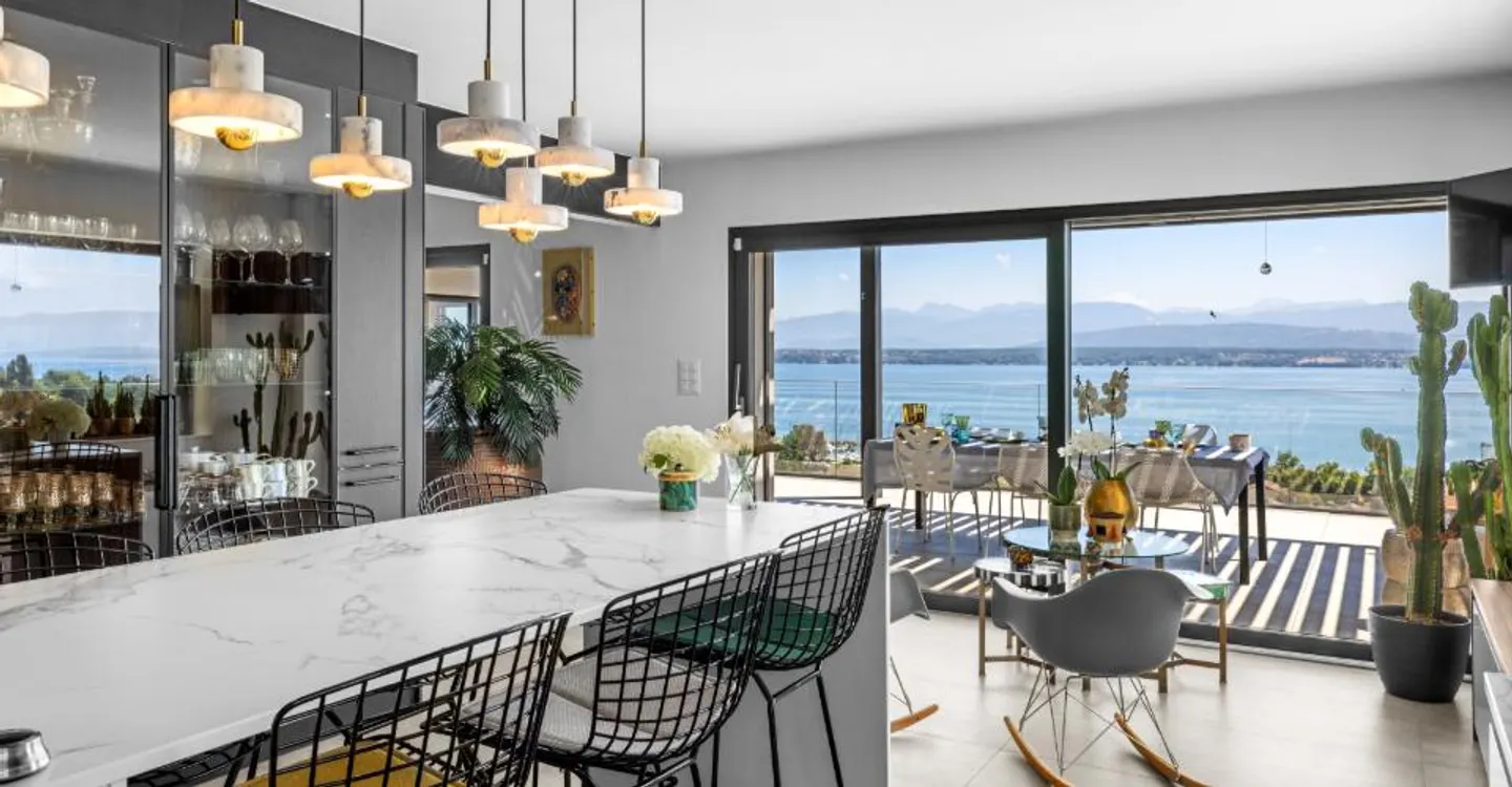 Außergewöhnliche Villa mit spektakulärem Blick auf den Genfersee - Foto 6 von 10