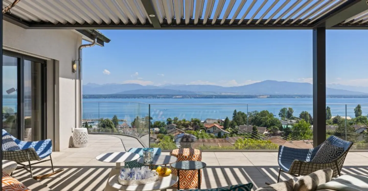 Außergewöhnliche Villa mit spektakulärem Blick auf den Genfersee - Foto 7 von 10