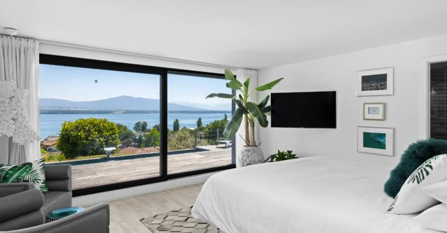 Außergewöhnliche Villa mit spektakulärem Blick auf den Genfersee - Foto 10 von 10