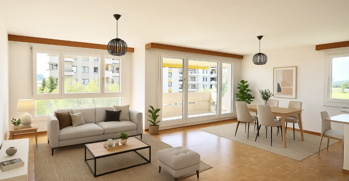 Appartement spacieux avec vue - Photo 1 sur 11