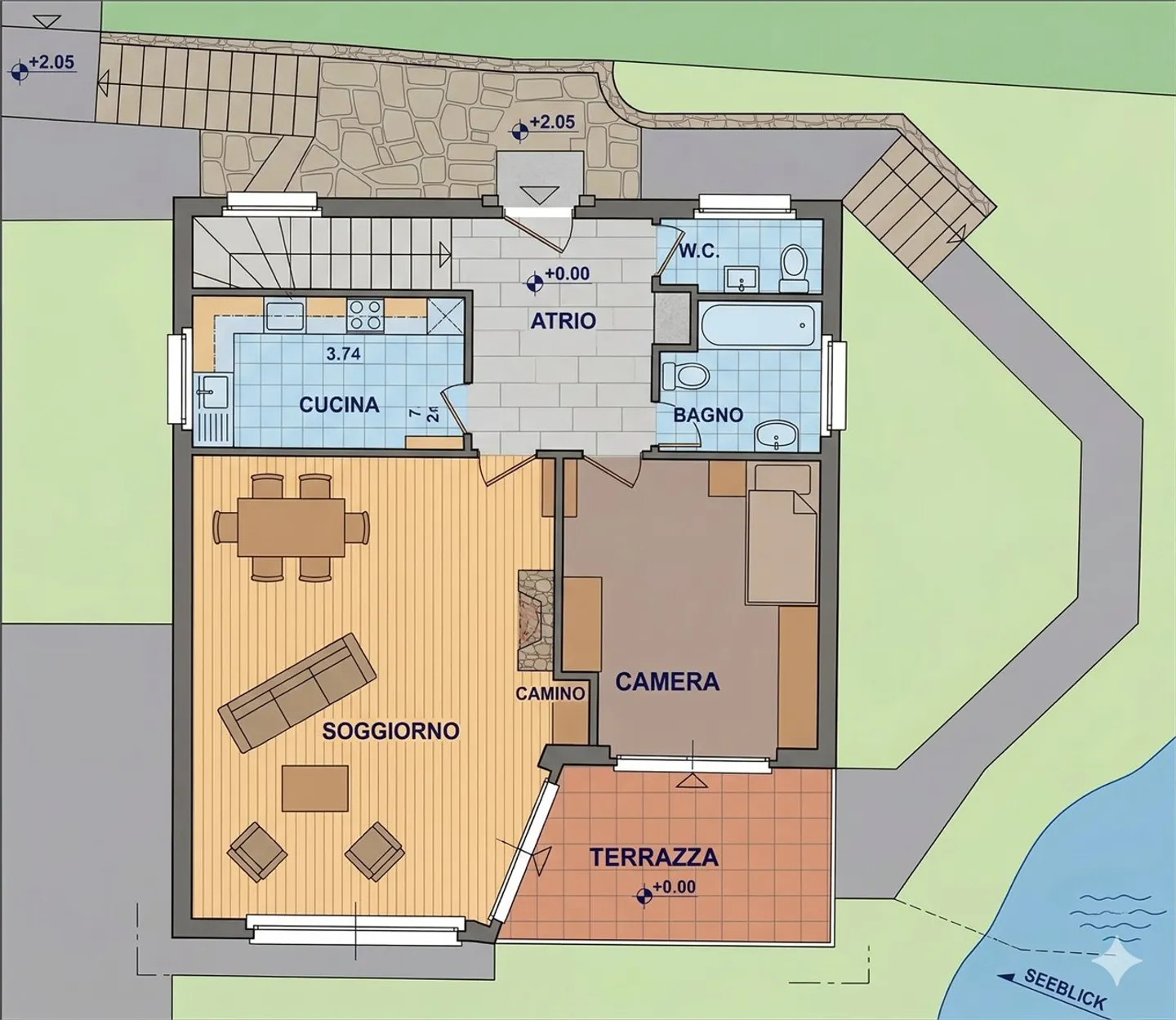 Casa unifamiliare esclusiva con vista lago e piscina - Foto 11 di 14