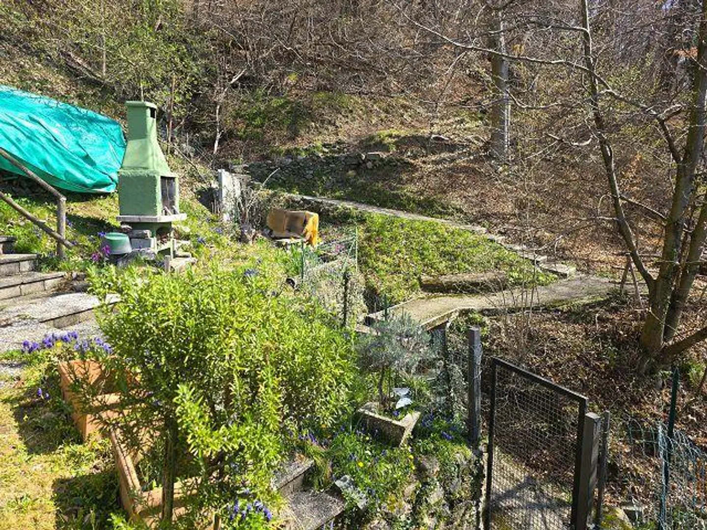 rustico di 3 loc. piccolo terreno molto soleggiata, tranquilla, con bella vista - Foto 23 di 32