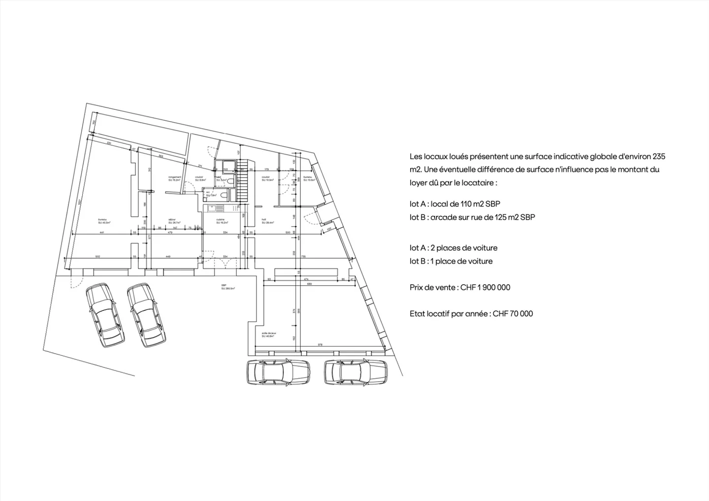 Locali commerciali moderni a Chêne-Bourg in vendita per investitori - Foto 8 di 8