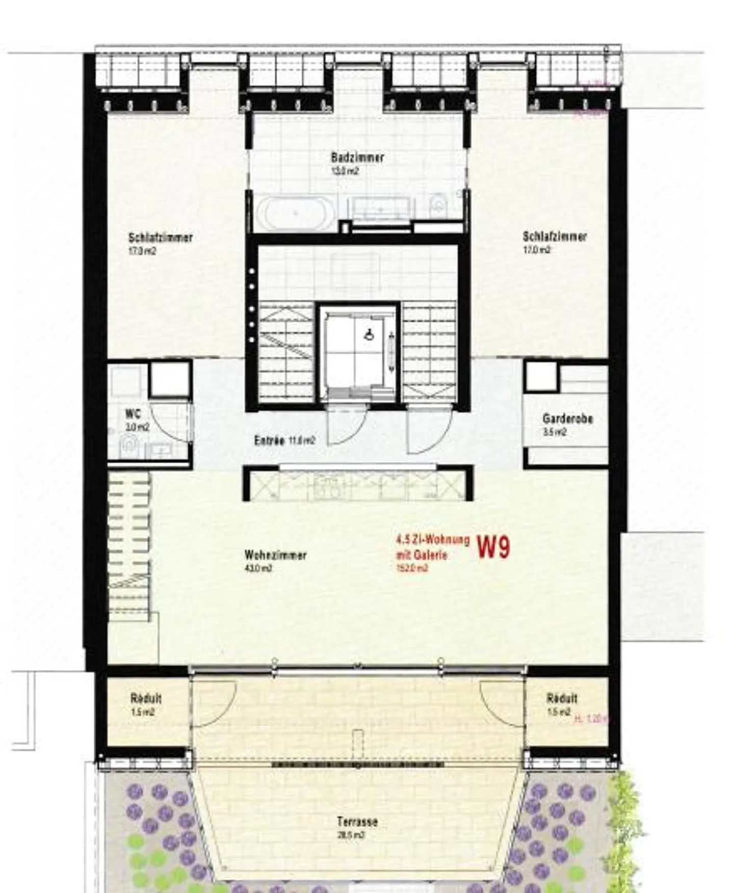 Über Dächern des St. Johann-Quartiers in der Nähe des Novartis-Campus - Foto 15 von 15