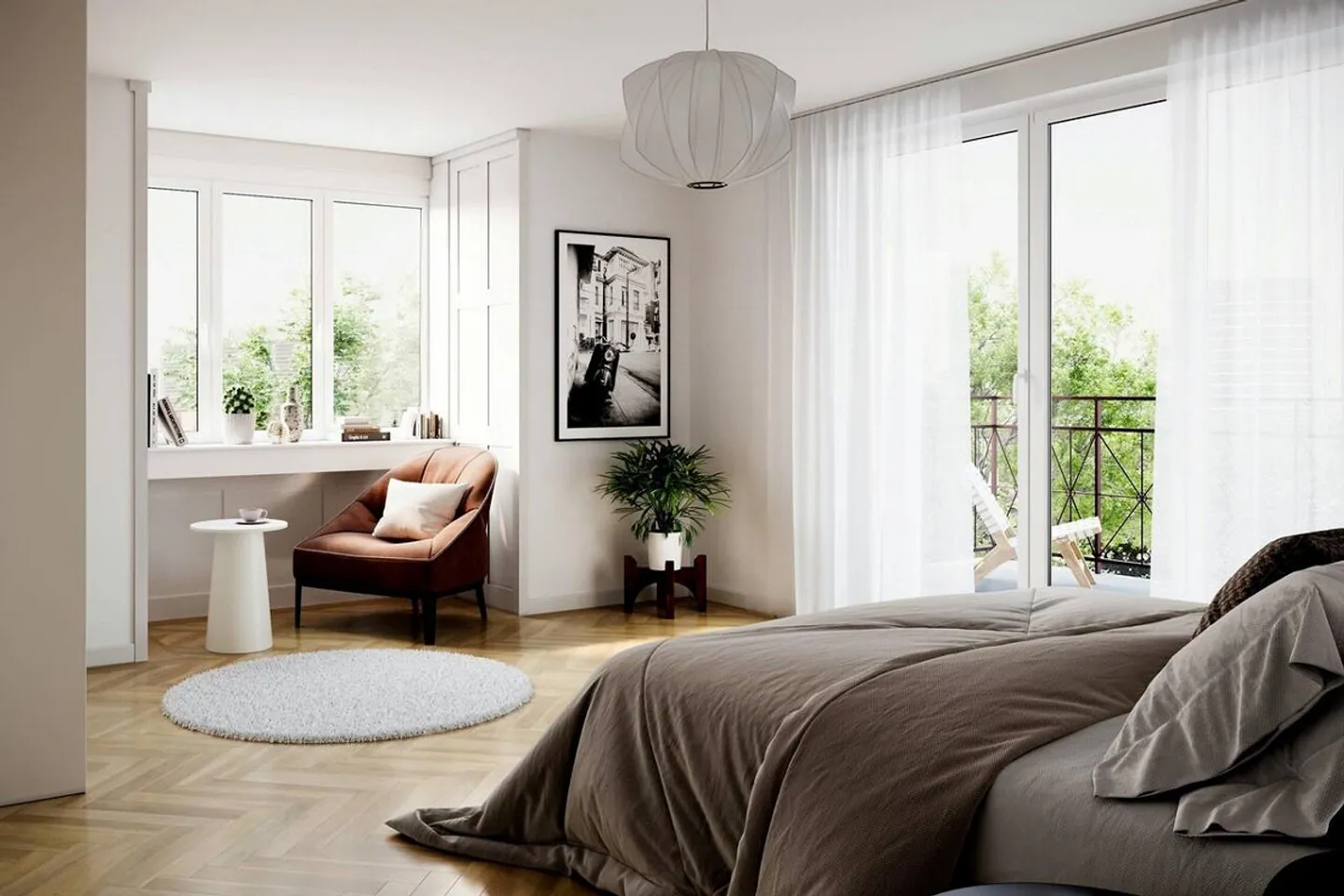 *Urban Elegance* 3.5-Room Apartment New Building in Attic with Terrace over 50 - Photo 3 of 5