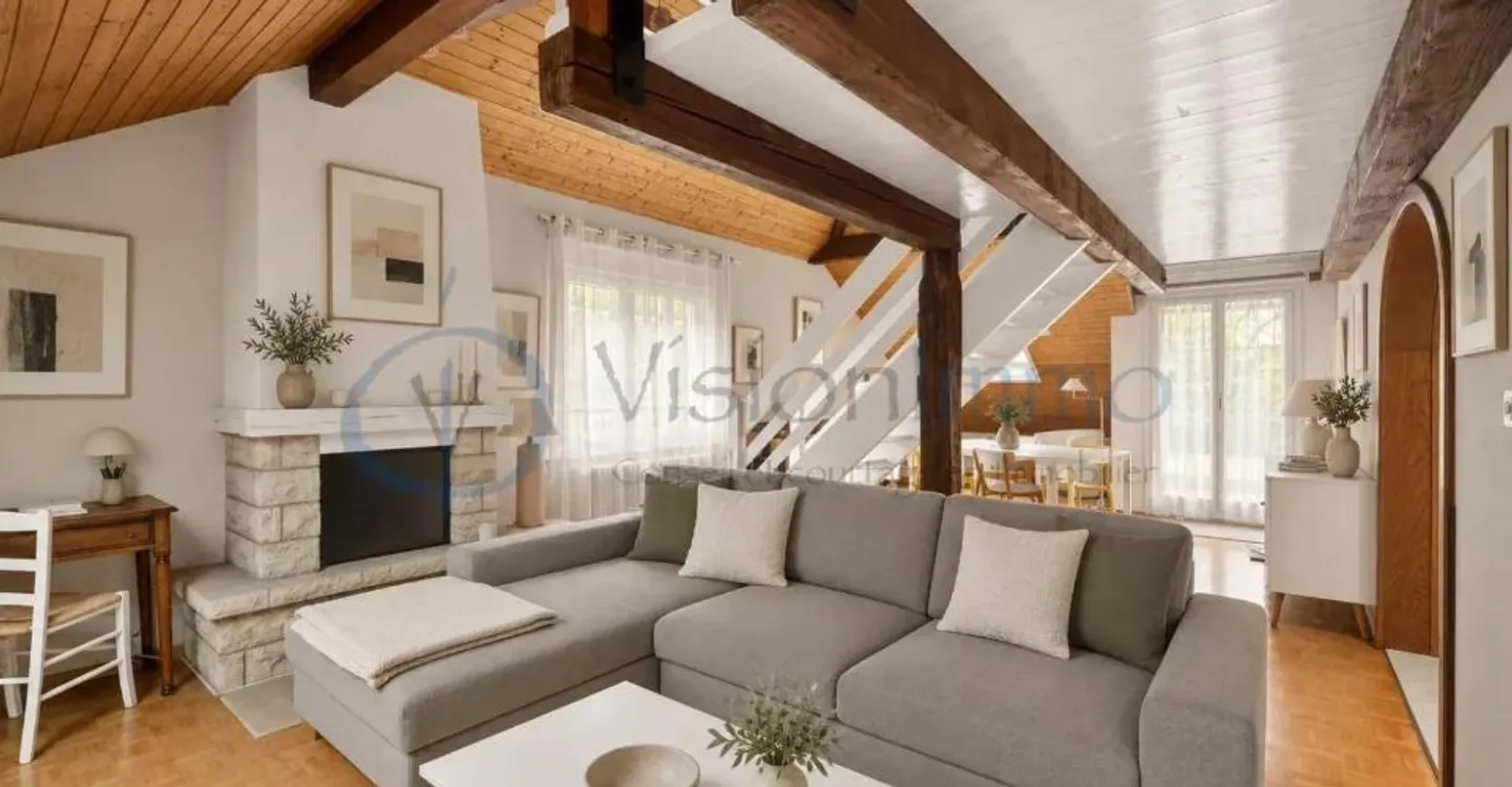 In the heart of Bernex: 113 m² of charm and beautiful volumes - Photo 1 of 13