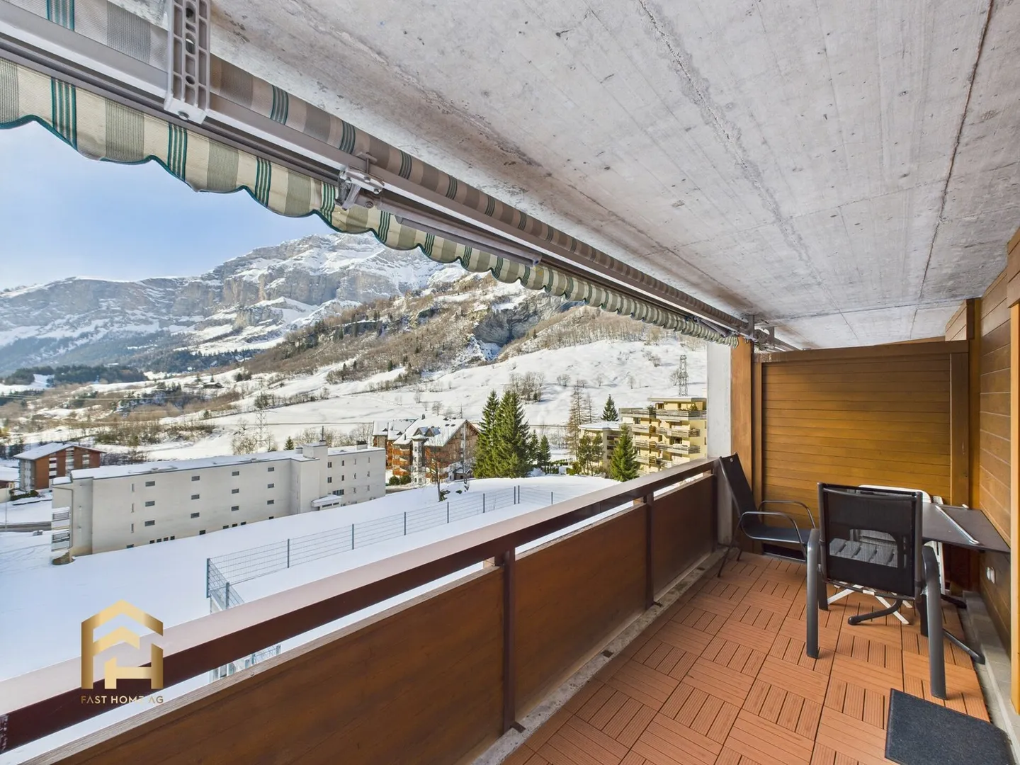 Charming 3.5-room apartment with balcony and mountain panorama in Leukerbad - Photo 11 of 12
