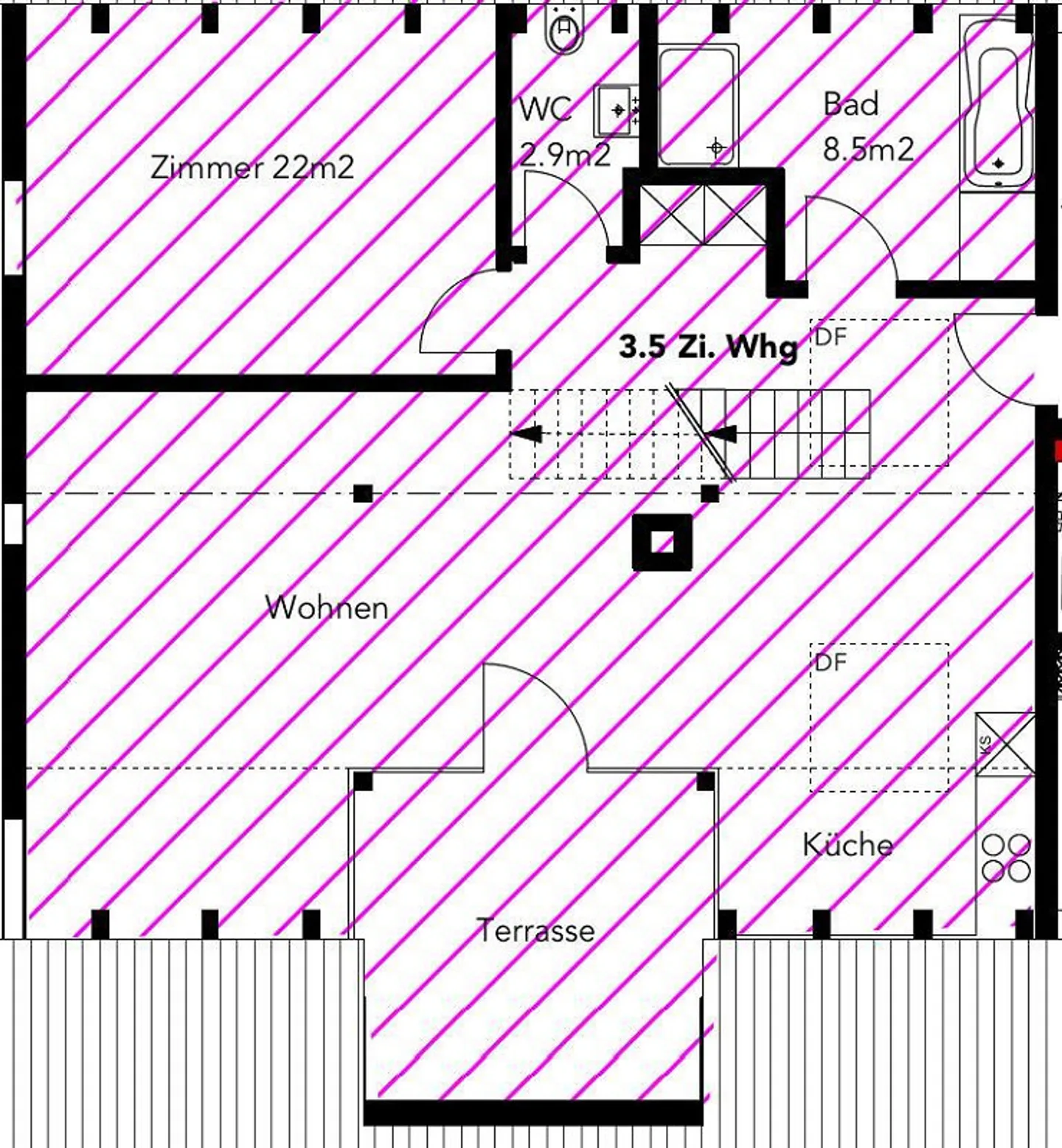 Ampio appartamento di 3,5 locali nel popolare quartiere di Herblinger - Foto 9 di 9