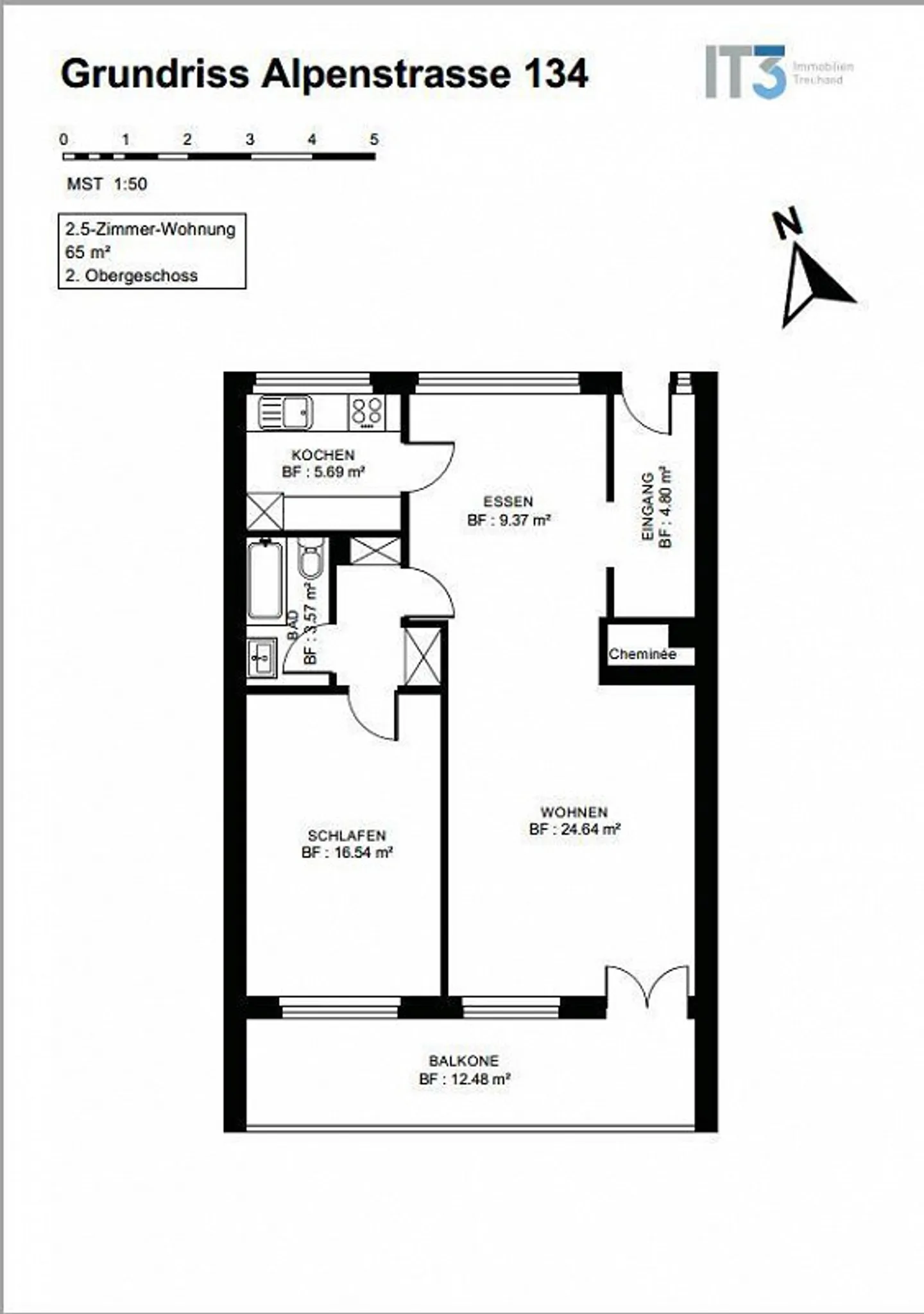 Schöne 2.5 Zimmerwohnung in Schaffhausen - Photo 10 of 10