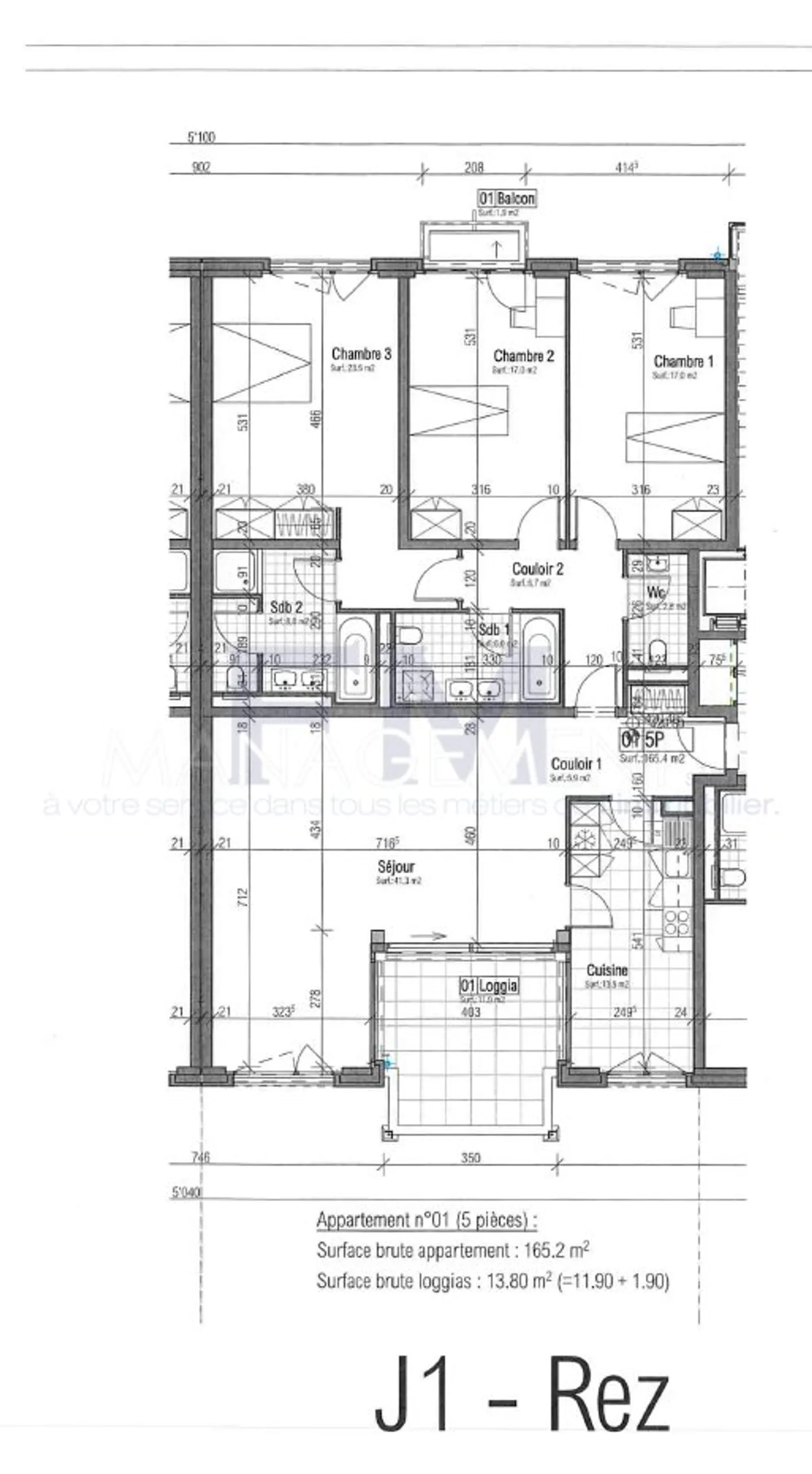 Veloursweg - 5 Zimmer von ca. 145 m² im Erdgeschoss - Foto 2 von 2