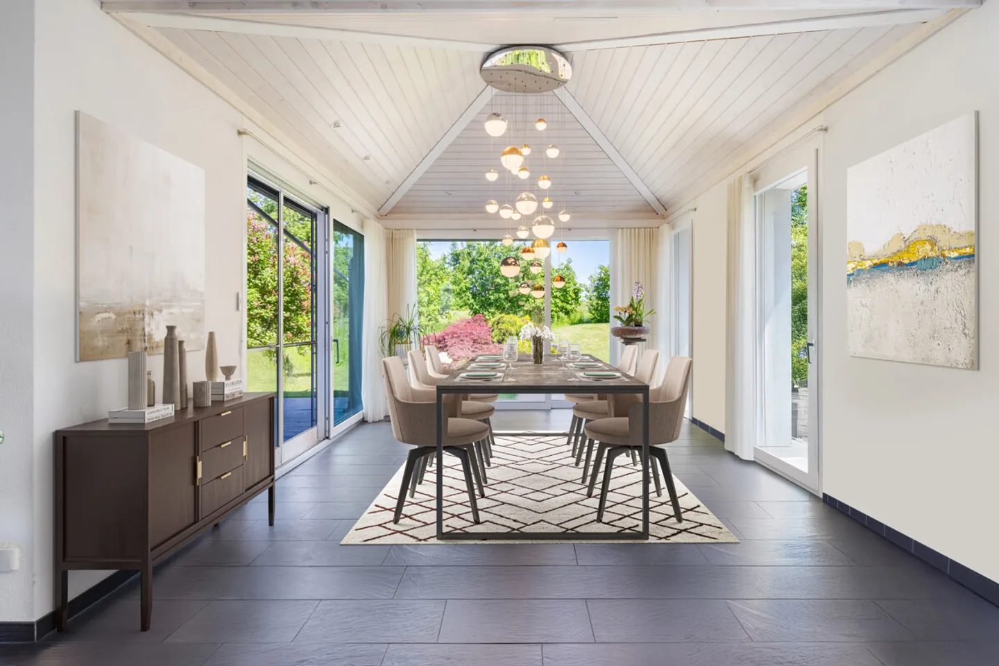 Casa unifamiliare con oasi di giardino e grande garage a Hochfelden - Foto 3 di 5