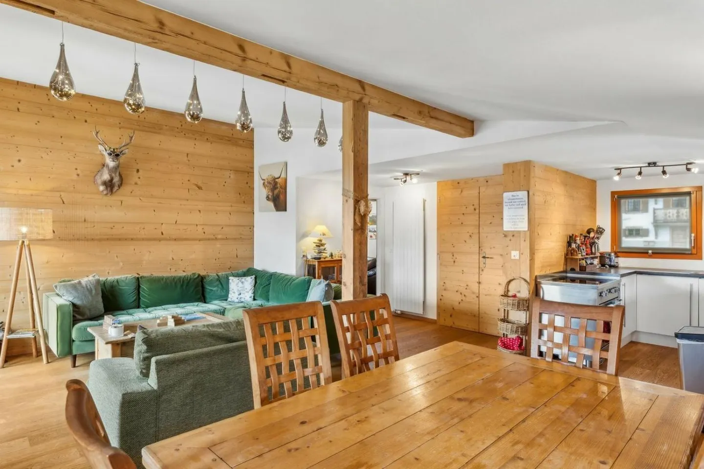 Il mio rifugio - Chalet ristrutturato con giardino nel centro di Chesières - Foto 6 di 13