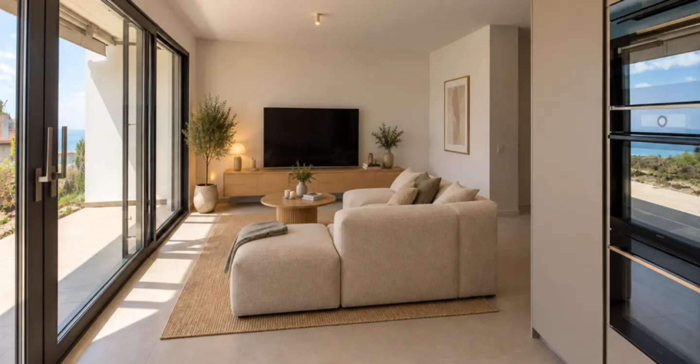 Terrassenwohnung 3,5 Zimmer mit atemberaubendem Blick auf den See und die Berge - Foto 3 von 6