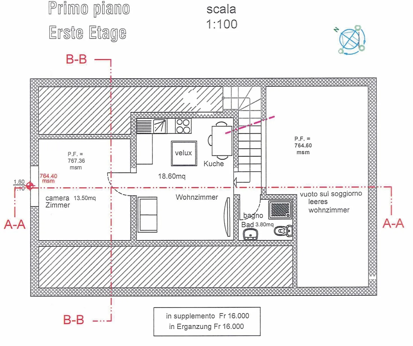 «NUOVA COSTRUZIONE A FAIDO – CASA UNIFAMILIARE 4,5 LOCALI CON GIARDINO E VISTA MONTAGNA» - Foto 5 di 11