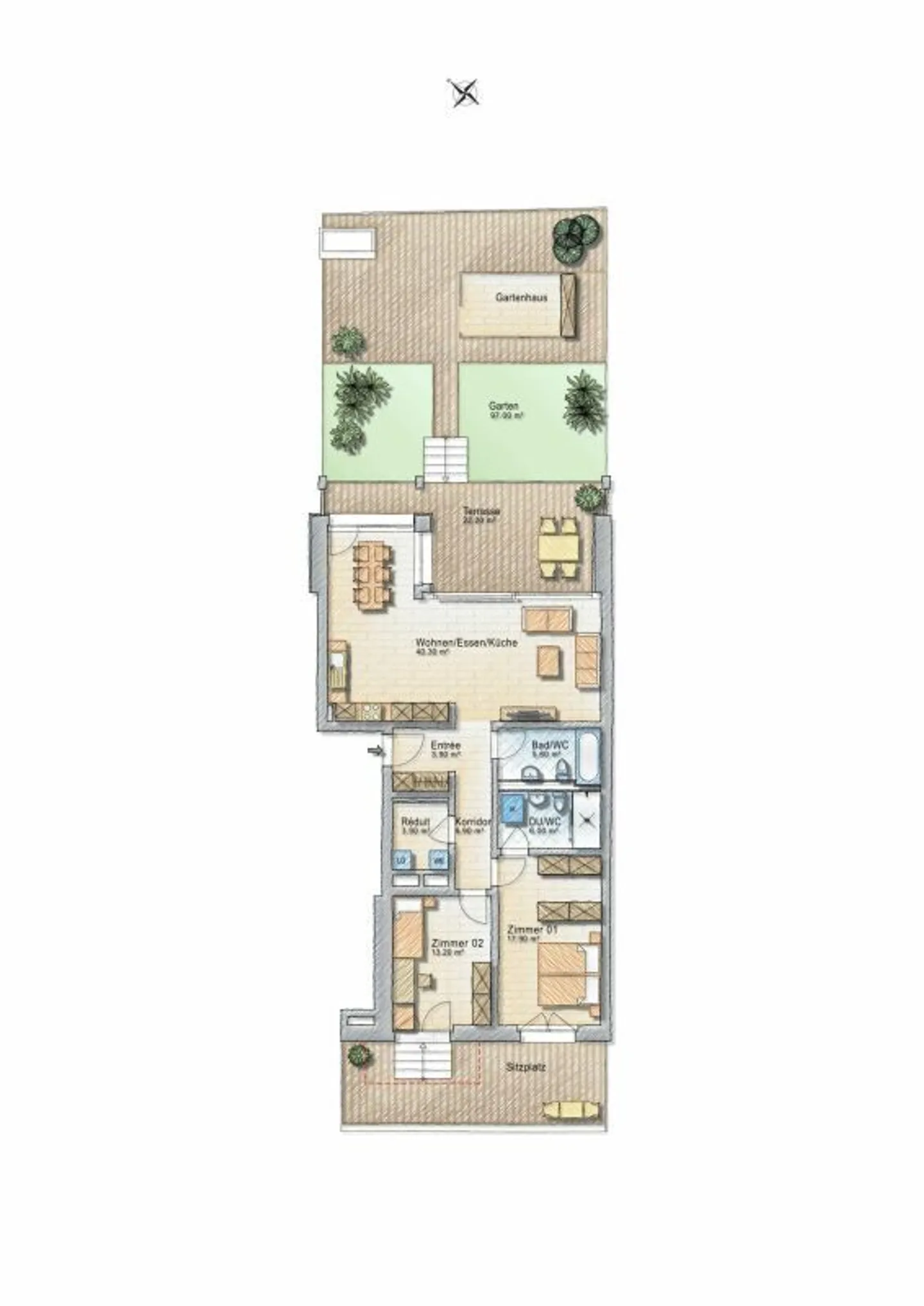 Comfort di Nuova Costruzione con Idillio Giardino - Appartamento Giardino di Alta Qualità con 3.5 Stanze Direttamente Adiacente alla Zona Agricola - Foto 7 di 7