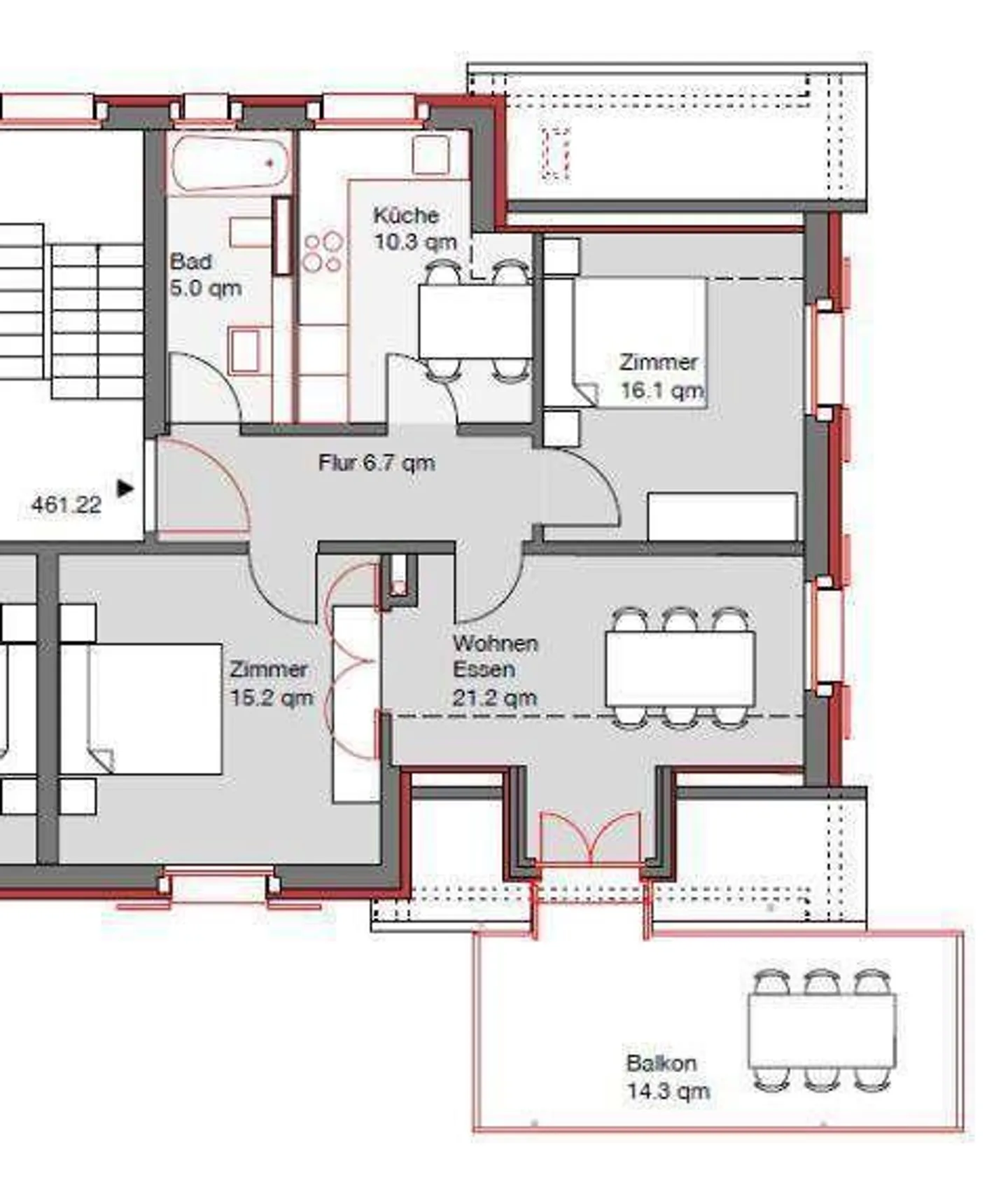 Appartement moderne sous les combles avec charme ancien - Photo 7 sur 7