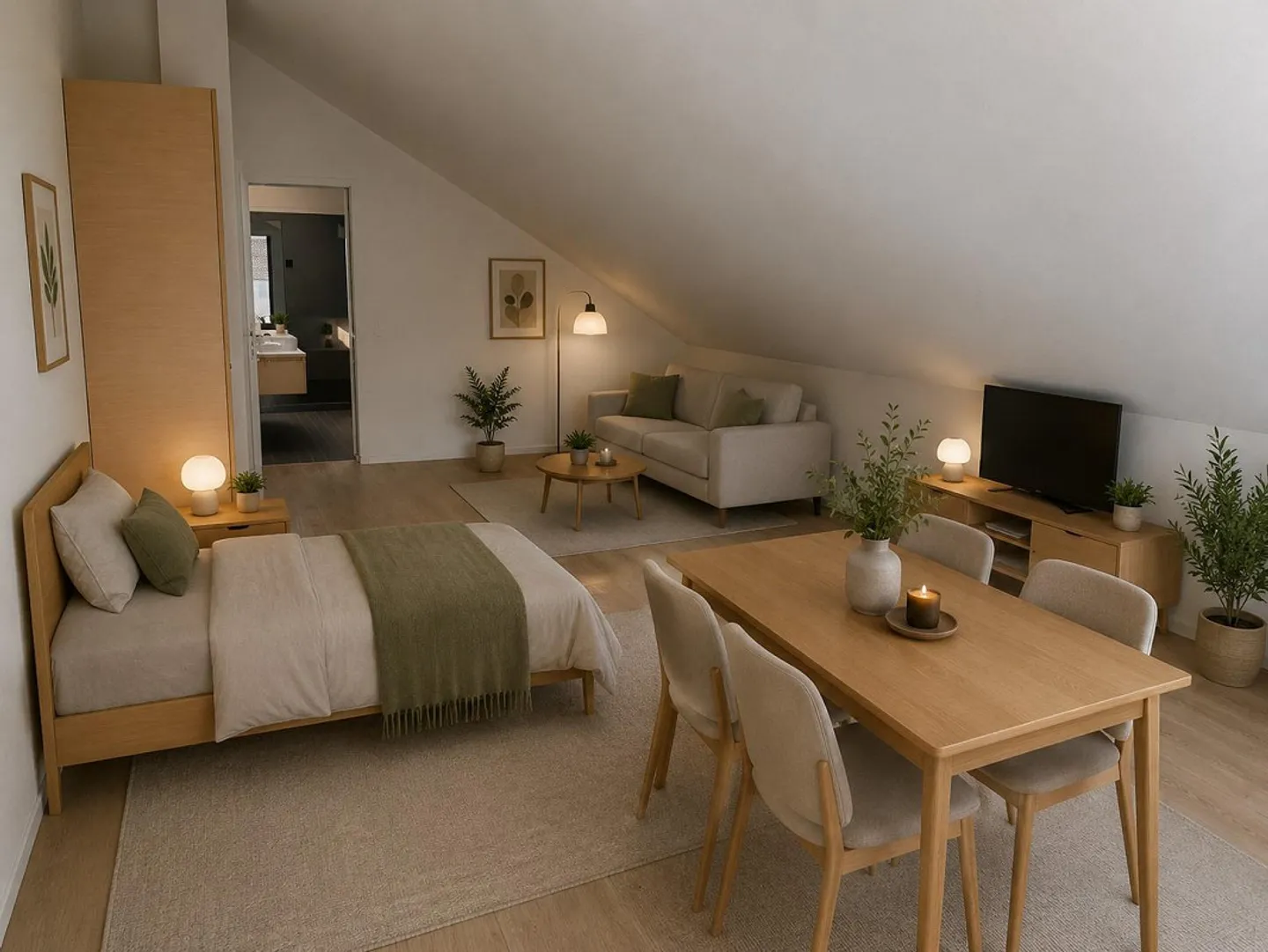 Appartement moderne 1½ pièces avec kitchenette et finition de haute qualité - Photo 2 sur 9