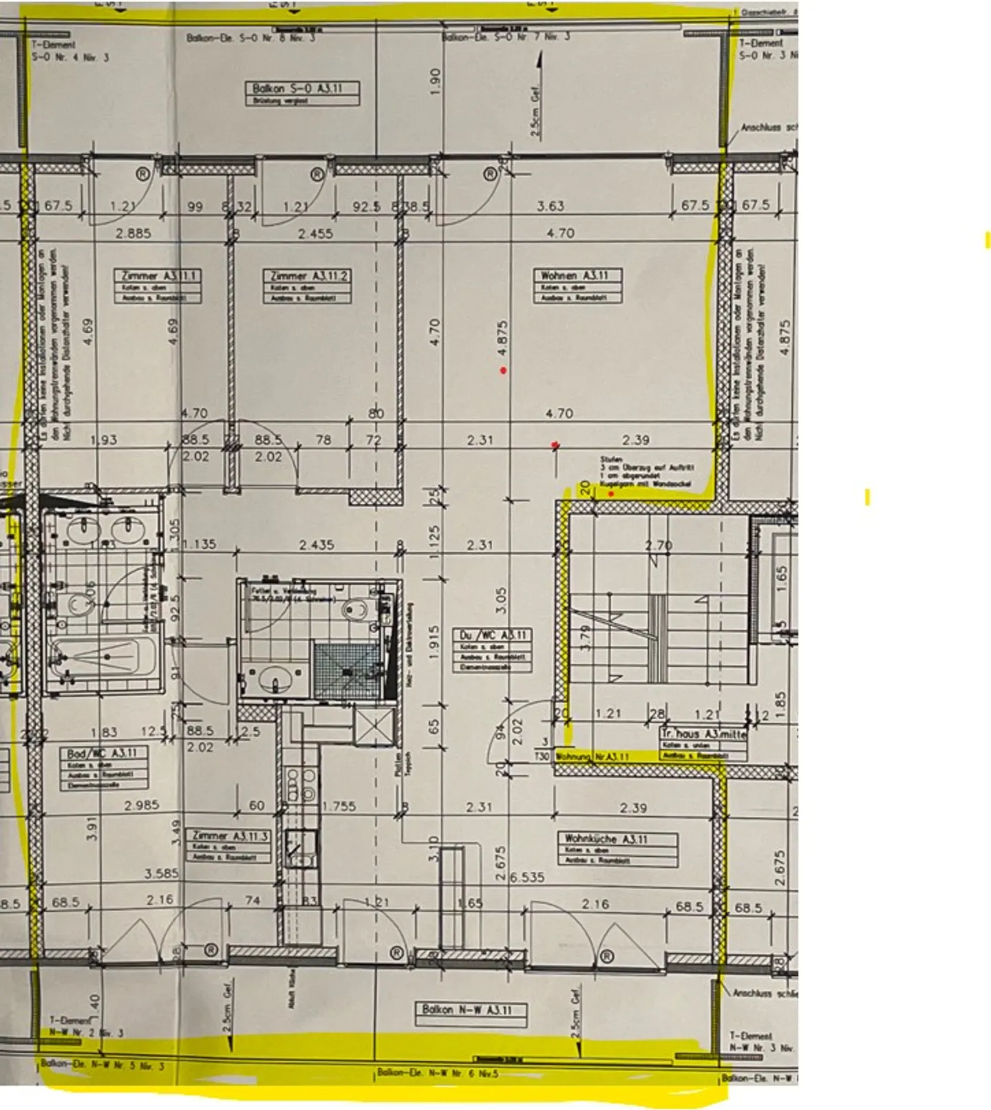 Appartement élégant de 4 1/2 pièces avec 2 balcons et vue dégagée - Soutien financier possible - Photo 9 sur 9