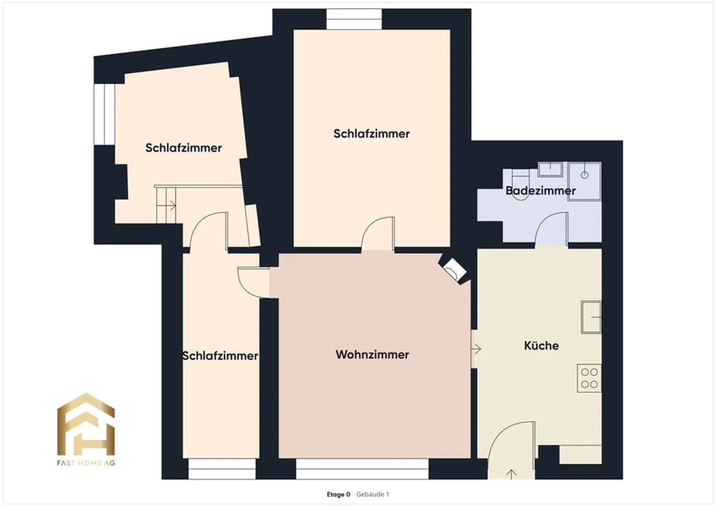 Charming 4.5-room apartment including garden seating area in the green and country cellar - Photo 10 of 13